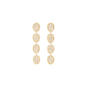 Marco Bicego Lunaria Diamond Pavé Drop Earrings