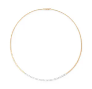 Marco Bicego Masai Yellow Gold Coil Collar with Diamond Bar