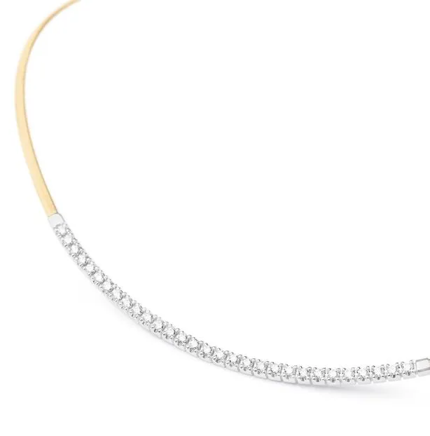 Marco Bicego Masai Yellow Gold Coil Collar with Diamond Bar