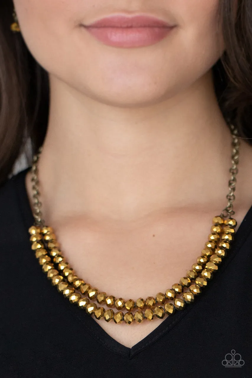 May the FIERCE Be with You Brass Paparazzi Necklace