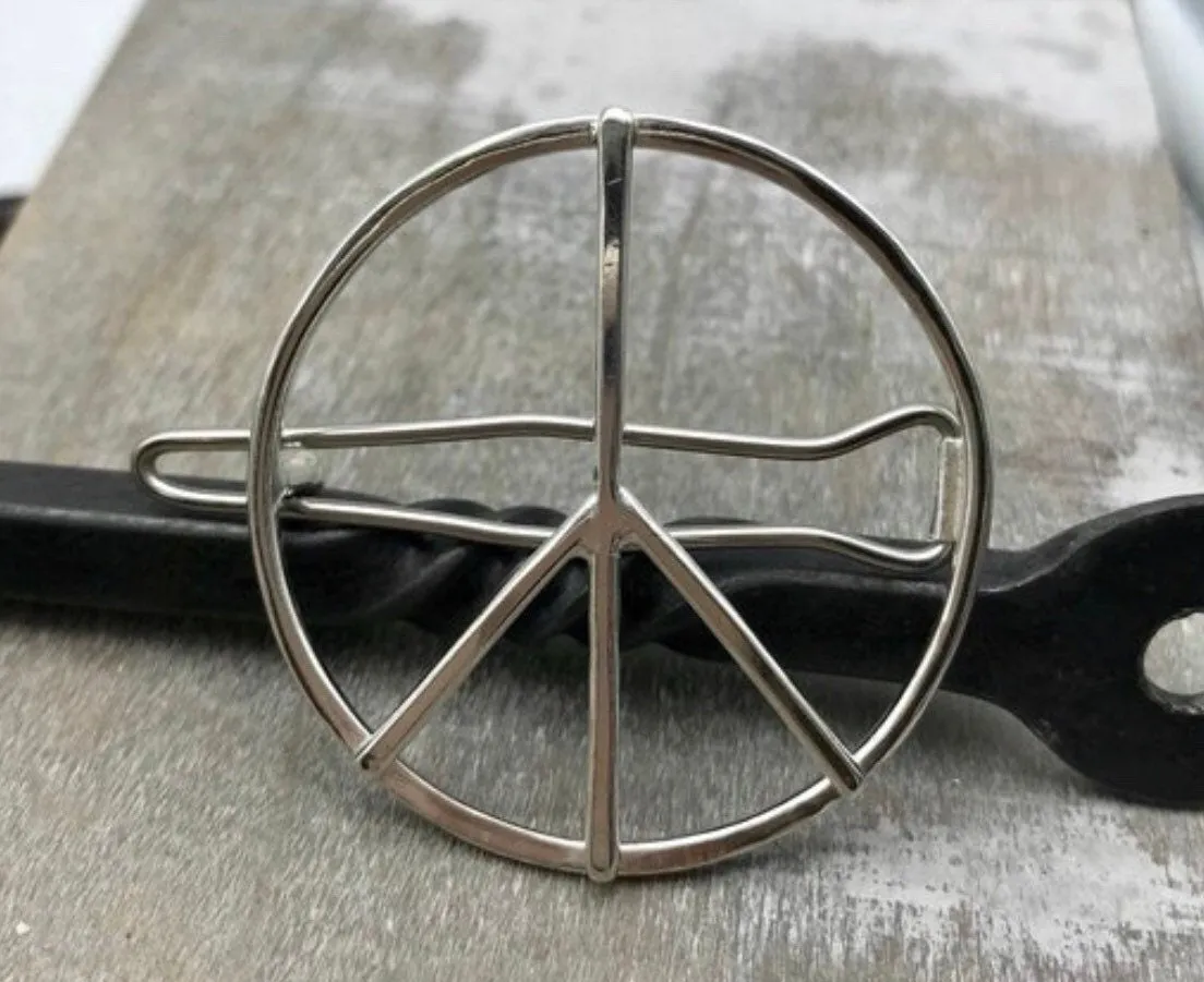 Medium Silver Barrette Hair Jewelry