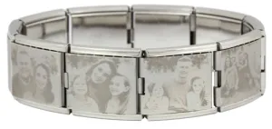 Megalink Full Engraved Photo Bracelet