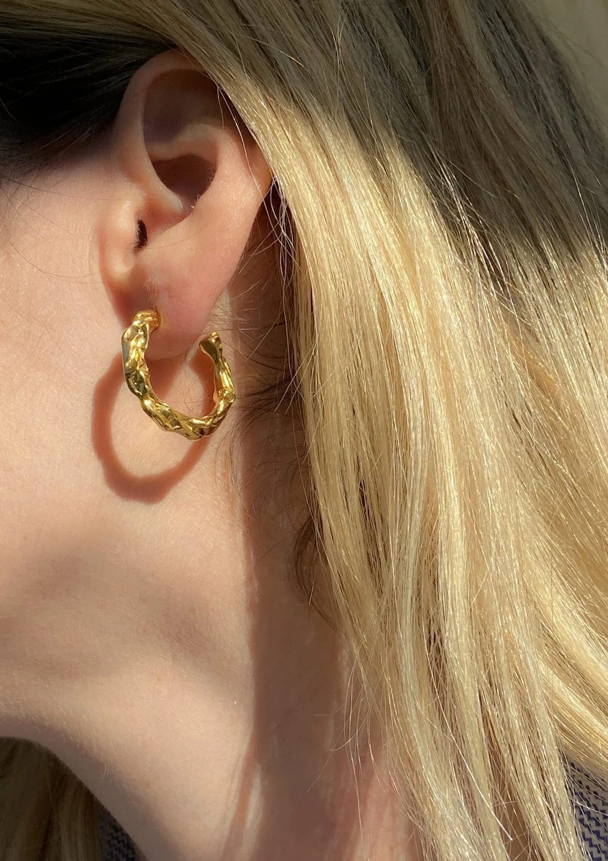 Melies Full Moon Hoop Earrings (Pair)