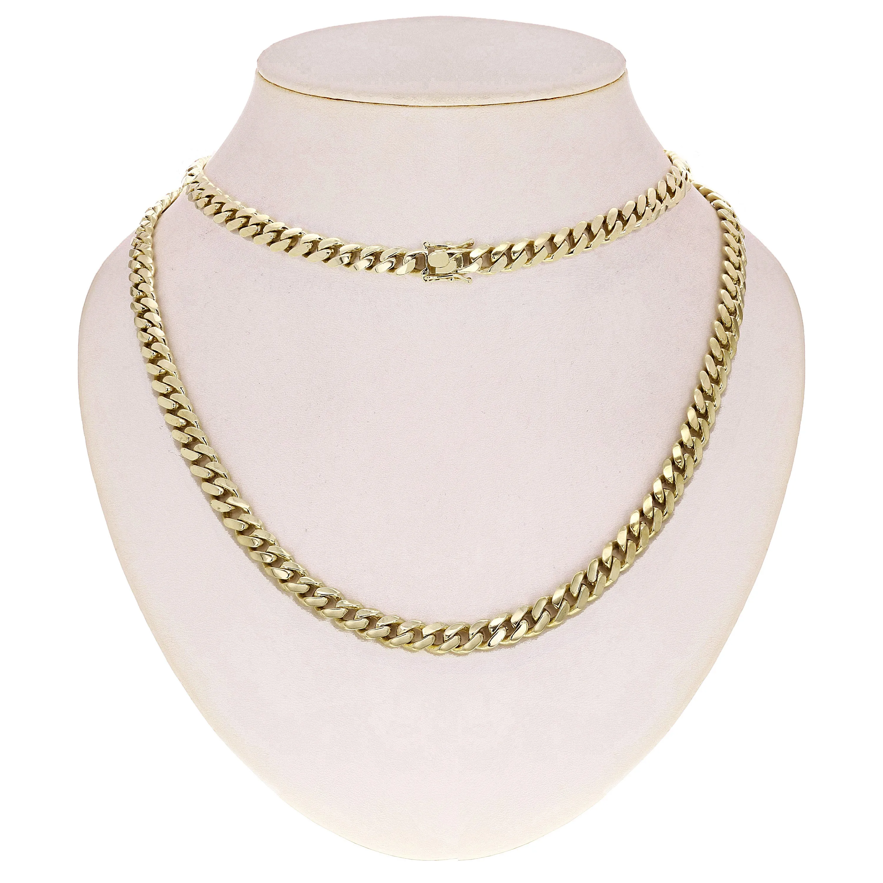 Men's 10k Yellow Gold Solid Miami Cuban Link Bracelet 9.5" 8mm 34.6 grams