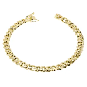 Men's 14k Yellow Gold Solid Miami Cuban Link Bracelet 9" 8mm 36.6 grams