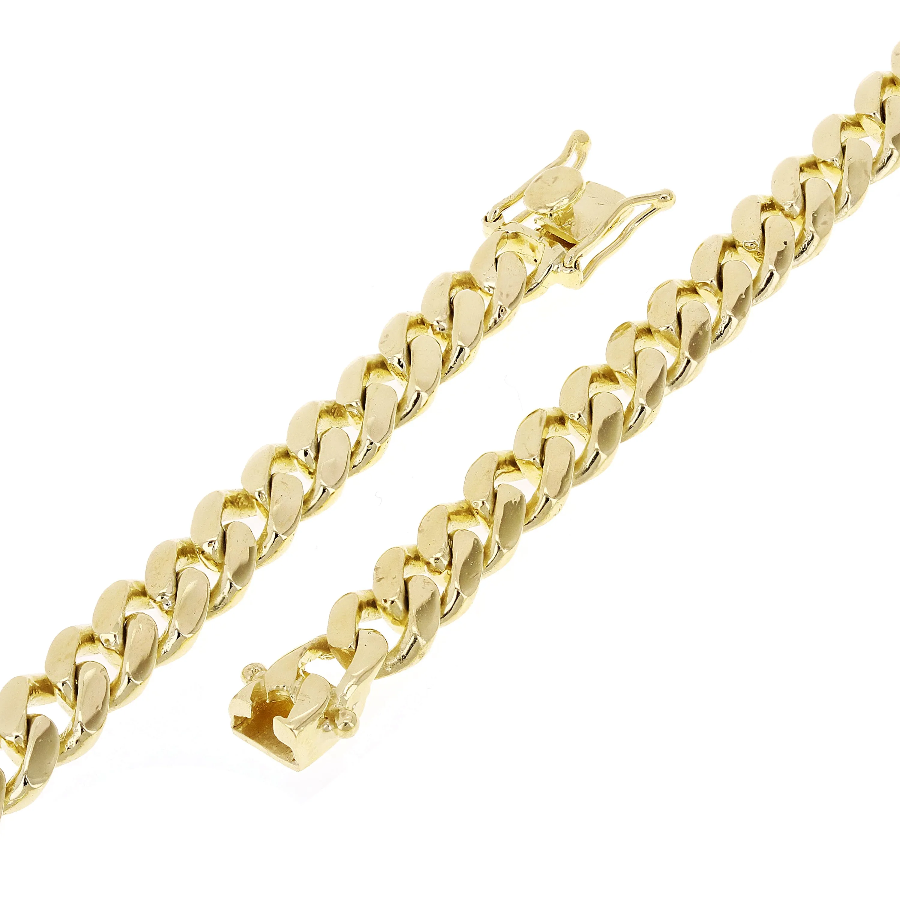 Men's 14k Yellow Gold Solid Miami Cuban Link Bracelet 9" 8mm 36.6 grams