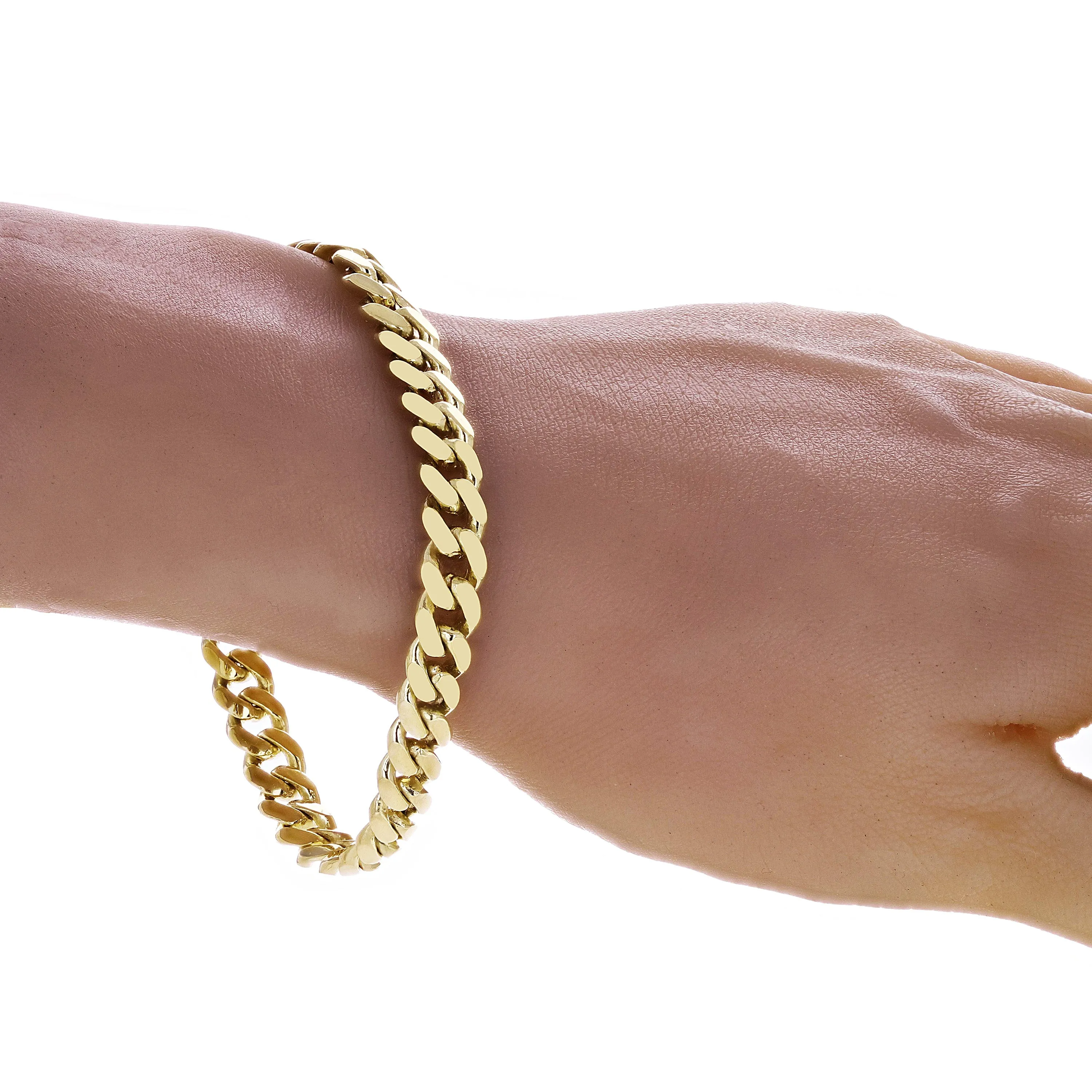 Men's 14k Yellow Gold Solid Miami Cuban Link Bracelet 9" 8mm 36.6 grams