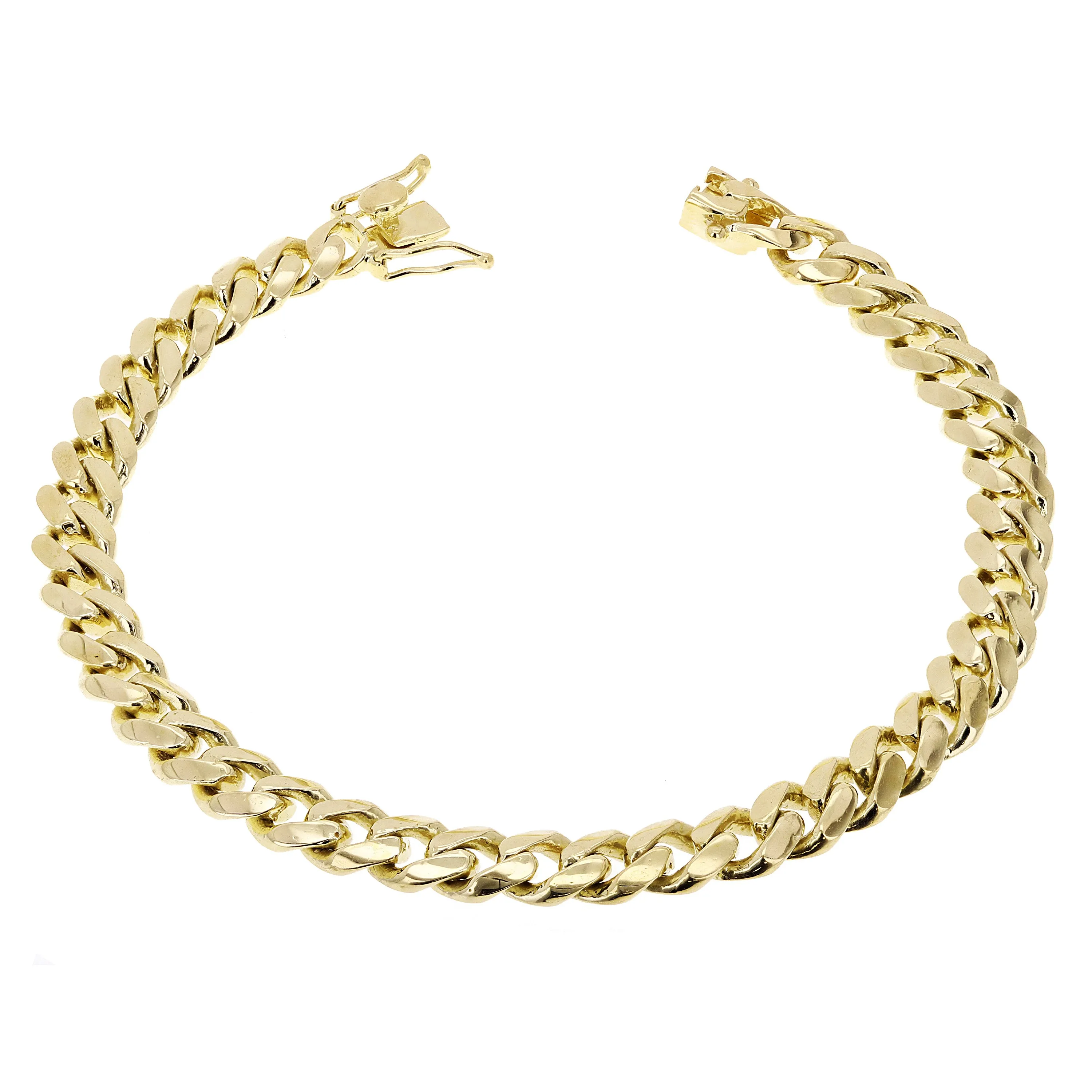 Men's 14k Yellow Gold Solid Miami Cuban Link Bracelet 9" 8mm 36.6 grams