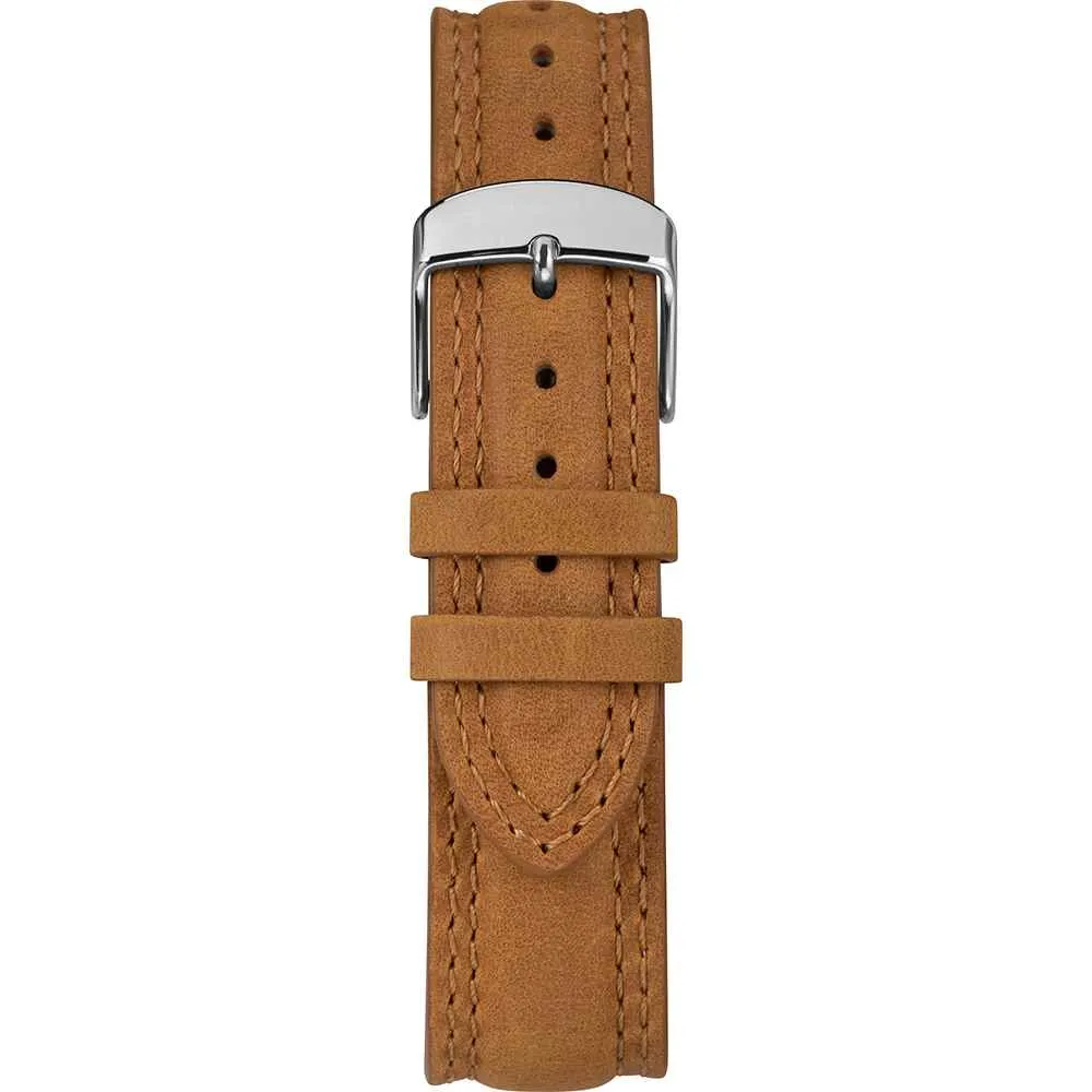 Men's Expedition Metal Field Watch - White Dial/Brown Strap