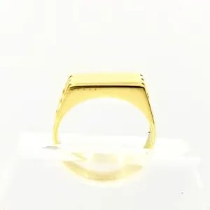 Men's Yellow Gold Signet Ring