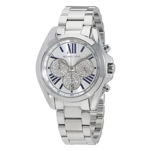 Michael Kors Bradshaw Silver Crystal Pave Dial Unisex Watch MK6320