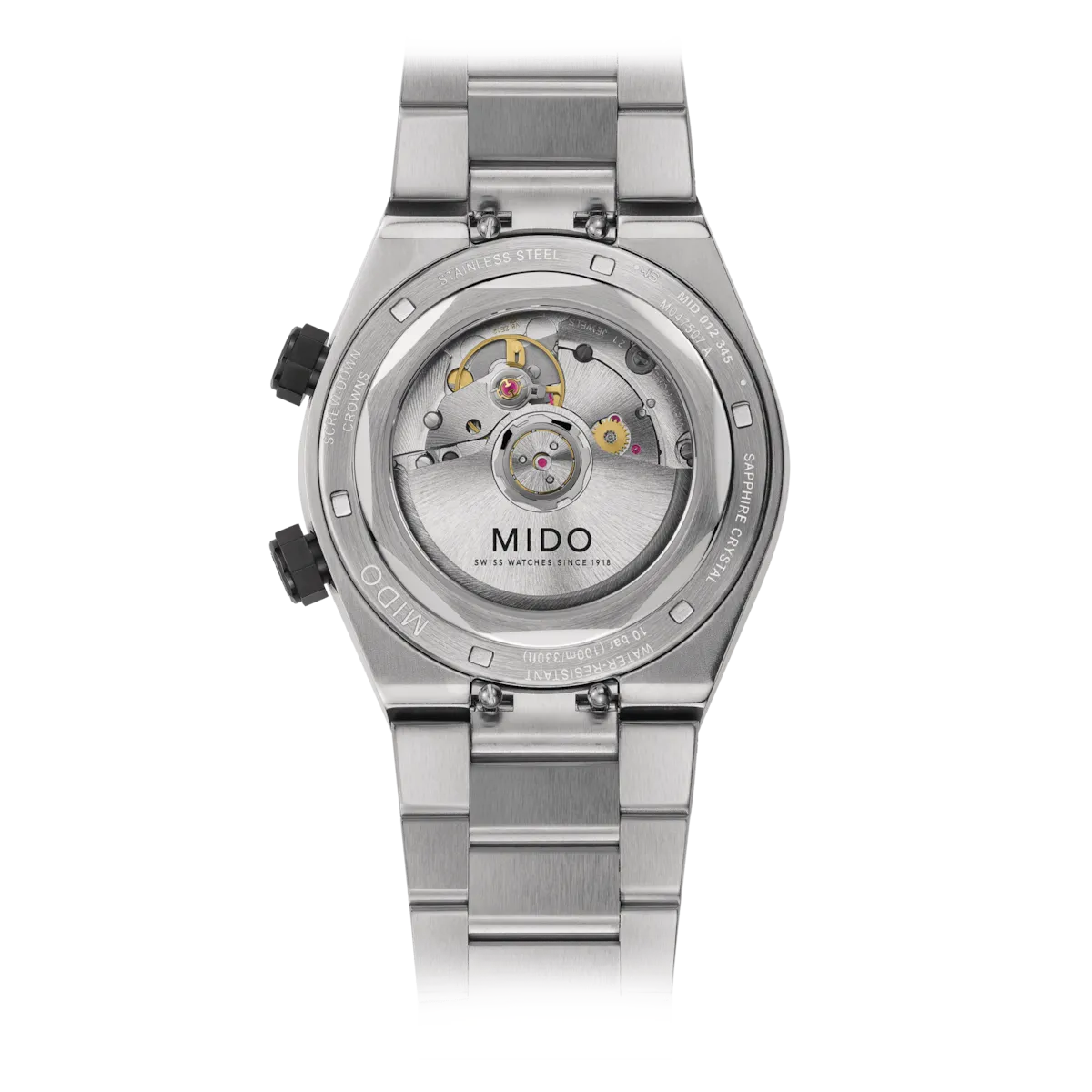 MIDO MULTIFORT 8 Two Crowns Black Dial on Bracelet