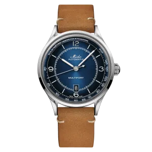 MIDO Multifort Patrimony Blue on Leather