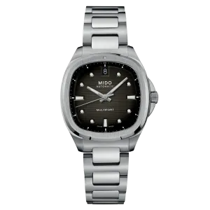 MIDO MULTIFORT TV 35mm BLACK ON BRACELET