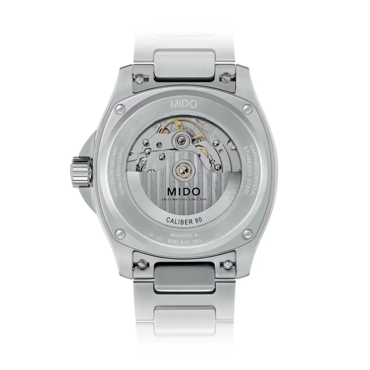 MIDO MULTIFORT TV BIG DATE GREY ON BRACELET