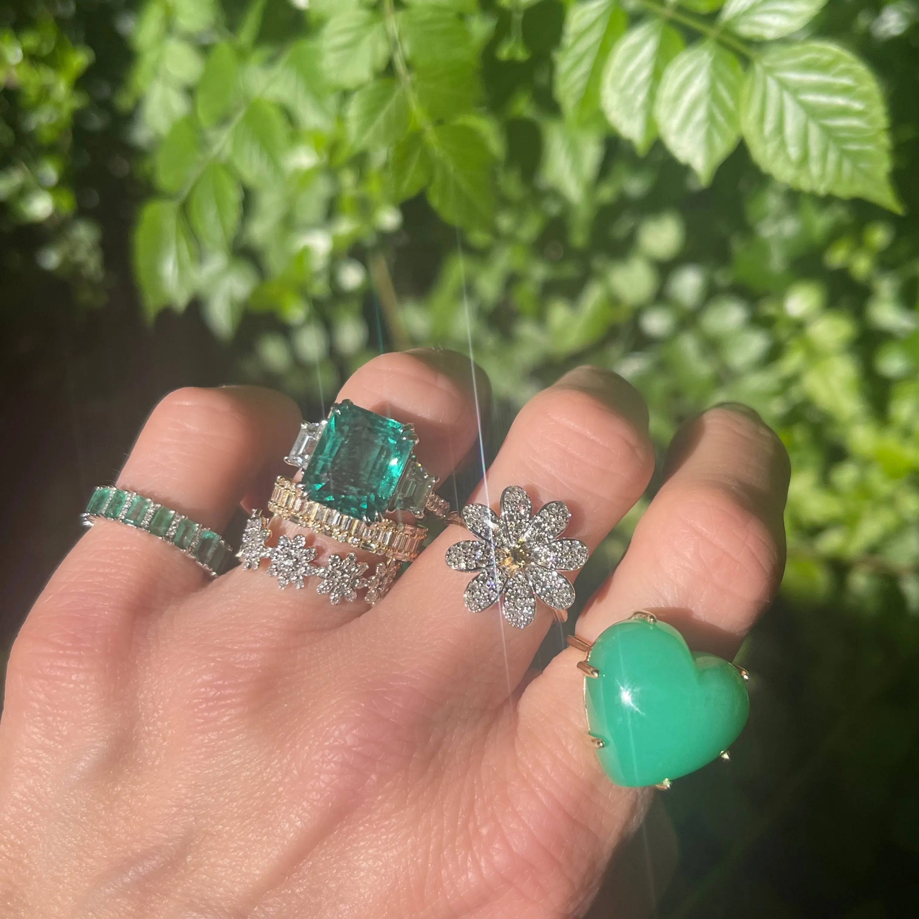 Milestones by AB for Eriness Diamond Daisy Ring