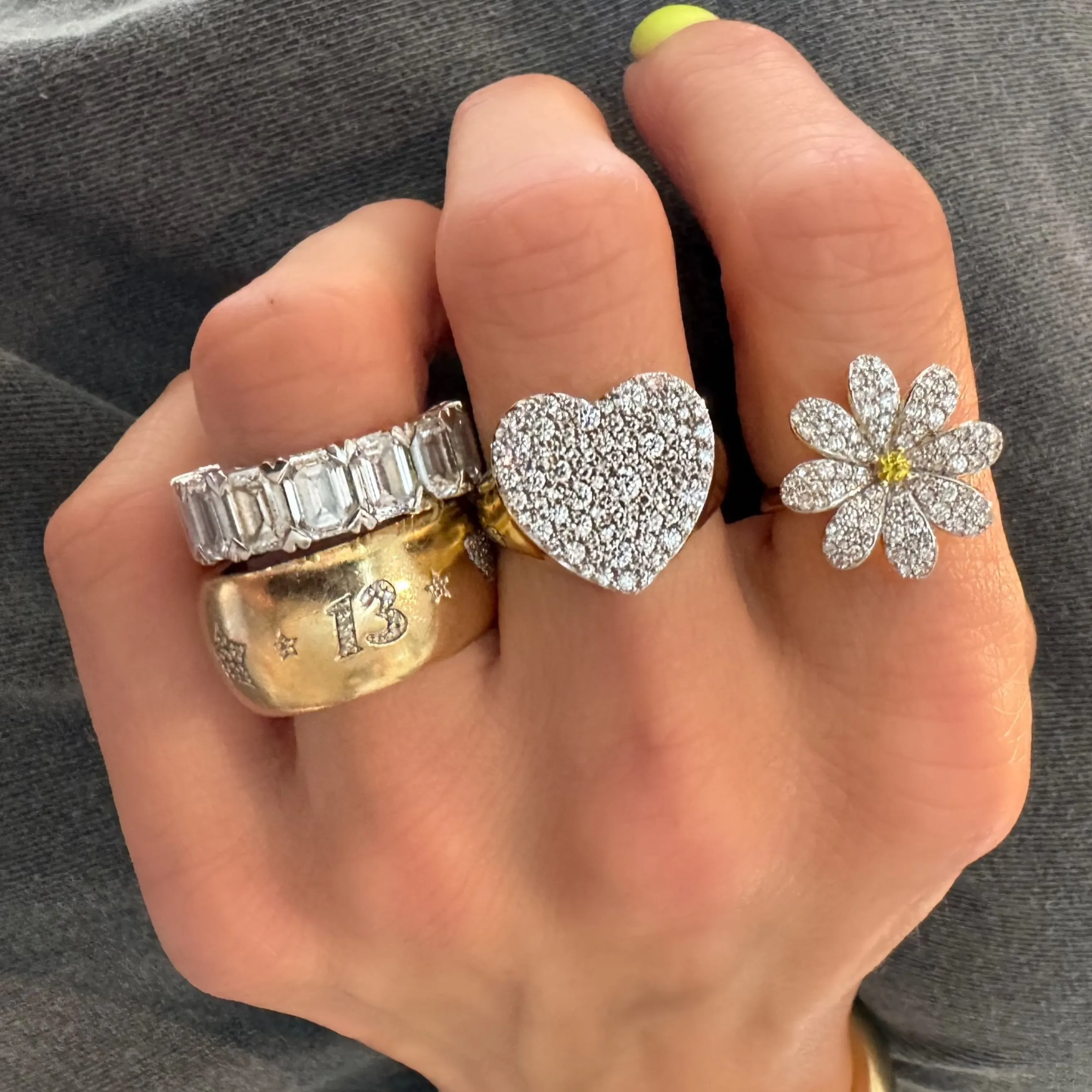 Milestones by AB for Eriness Diamond Daisy Ring
