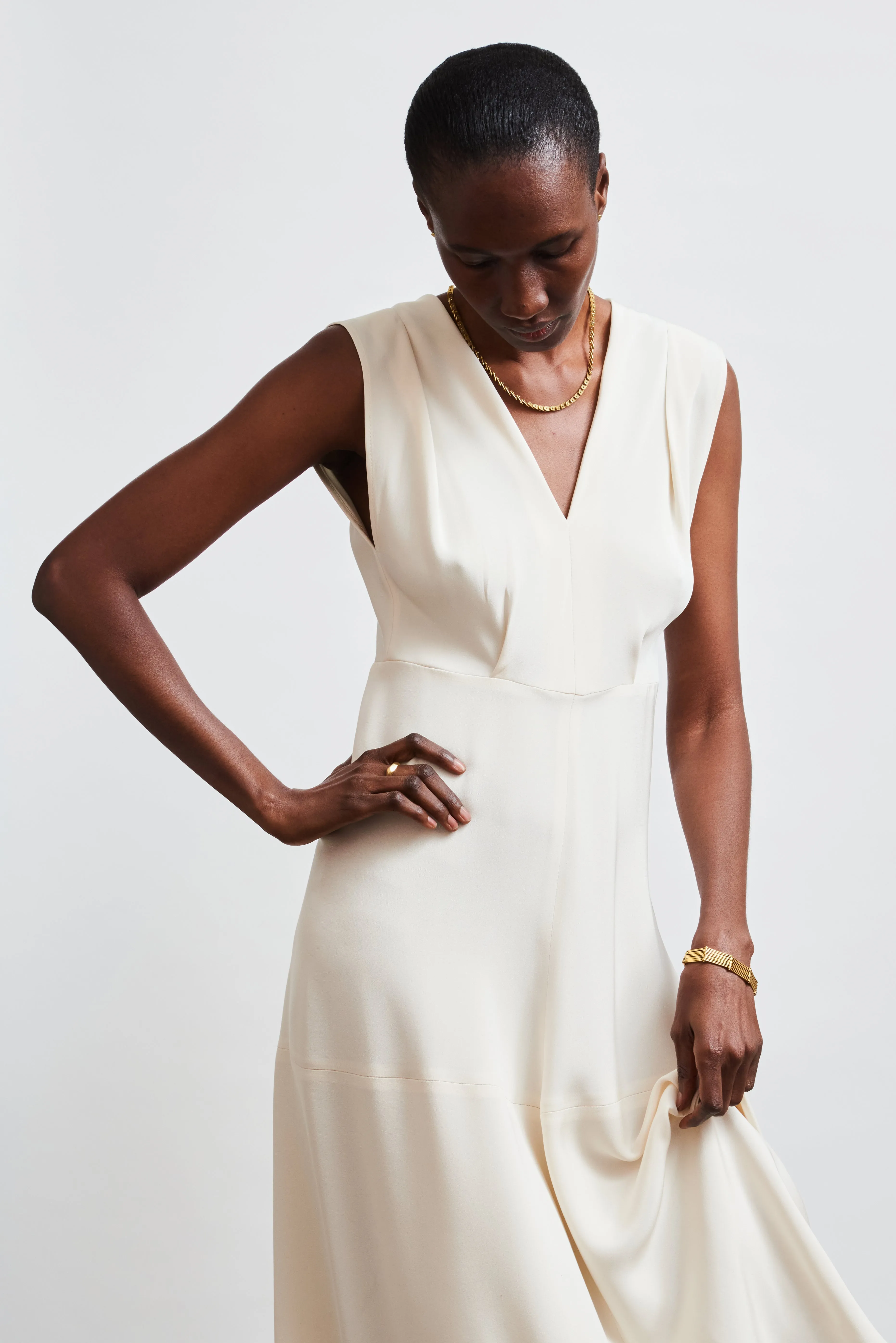 Mini Escamas Collar, 19k Gold