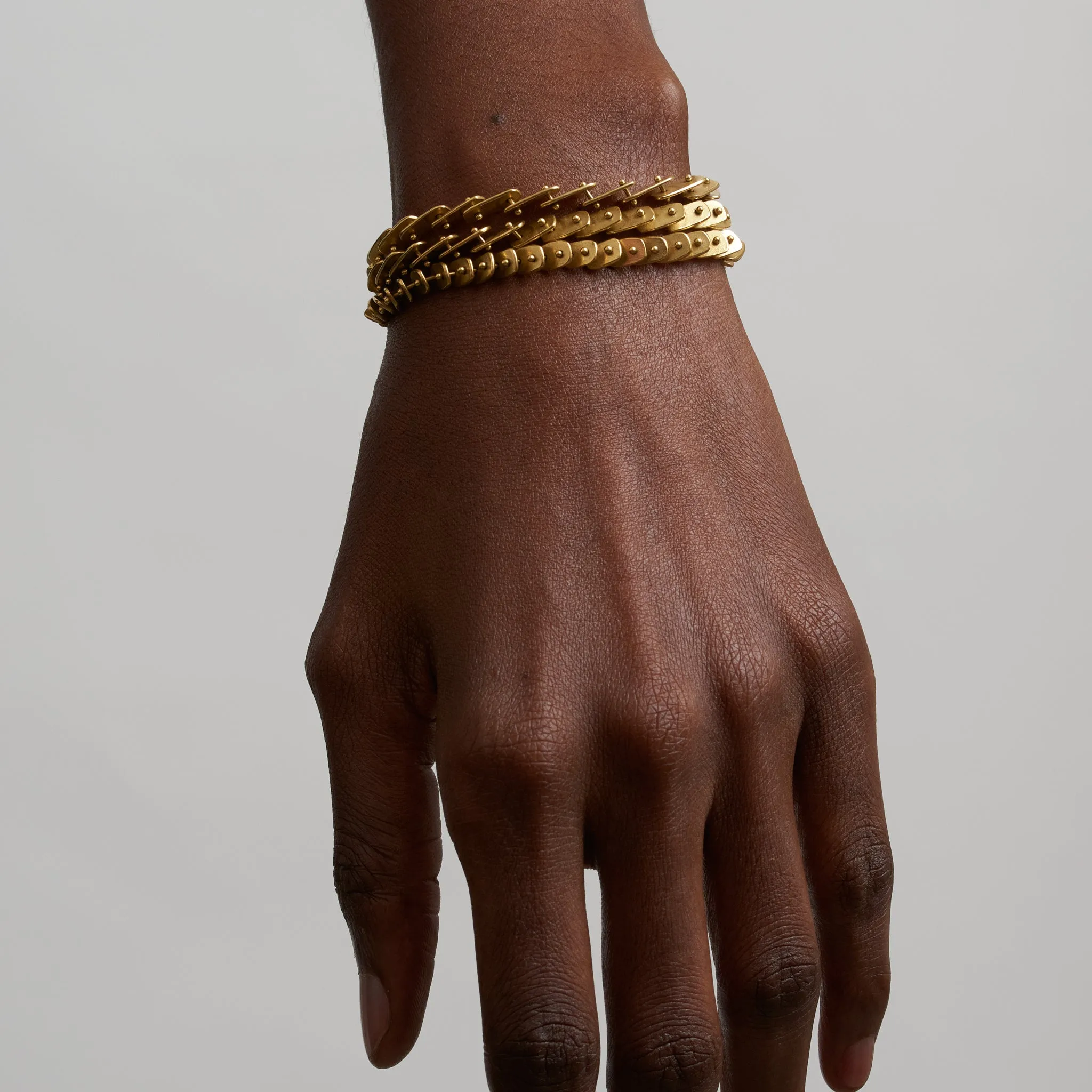 Mini Escamas Collar, 19k Gold