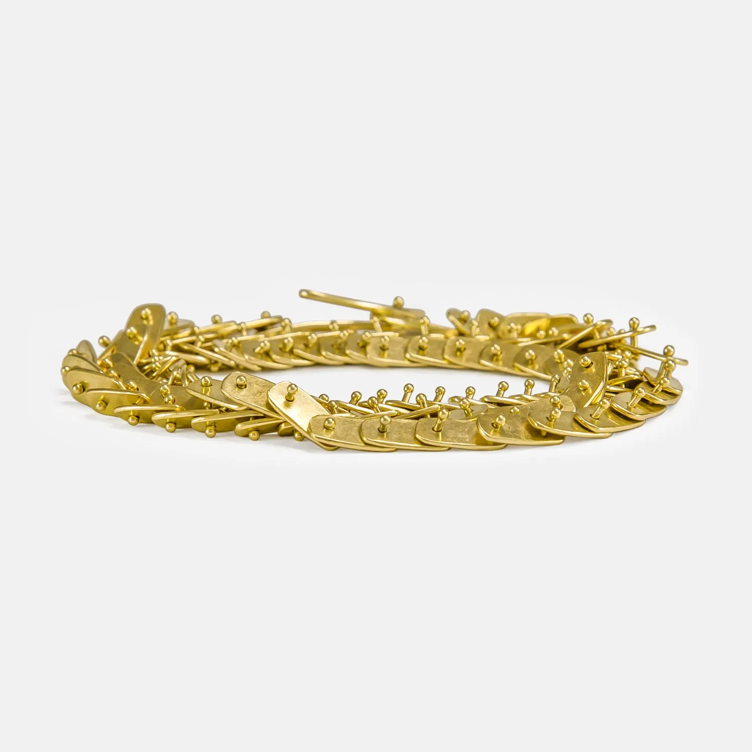 Mini Escamas Collar, 19k Gold