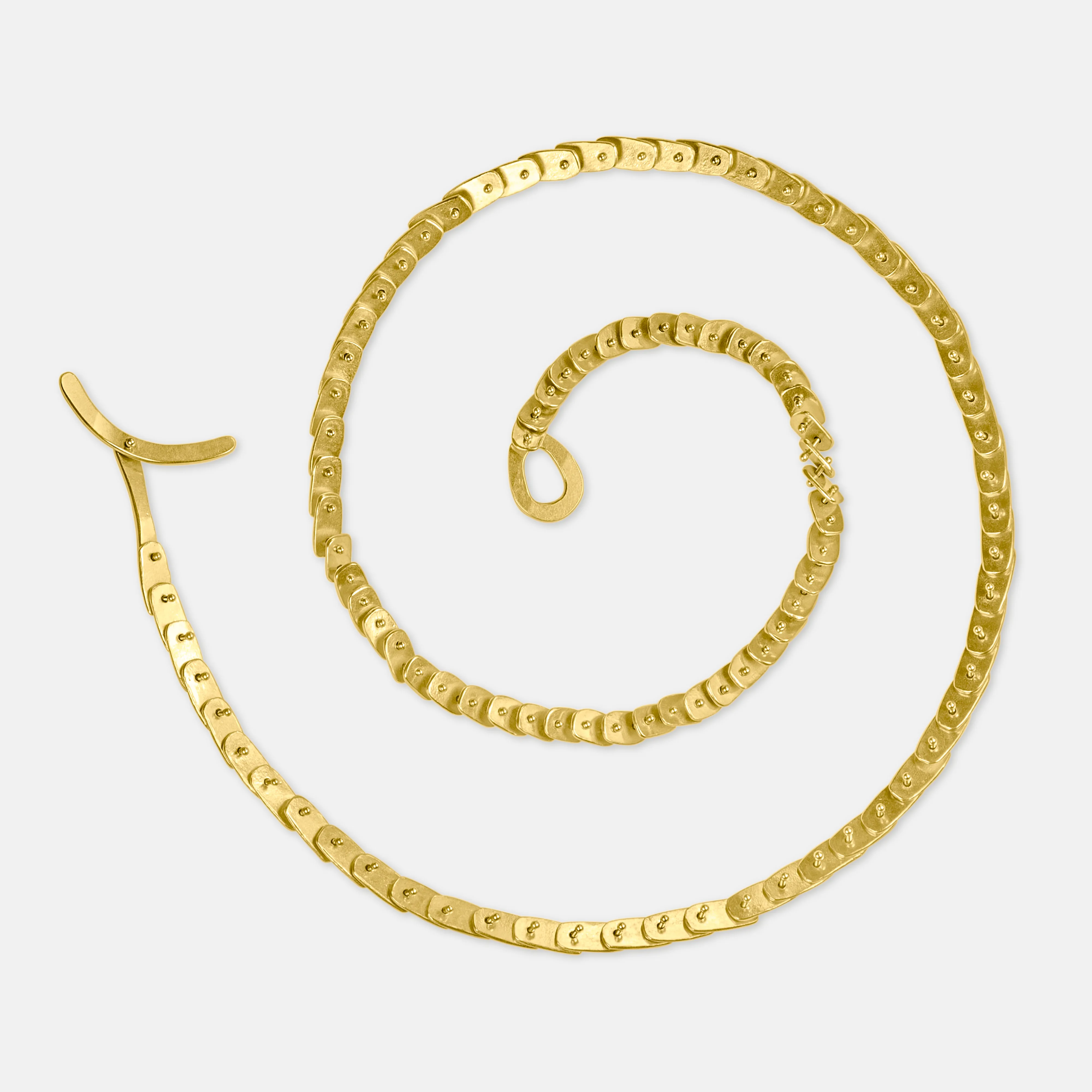 Mini Escamas Collar, 19k Gold