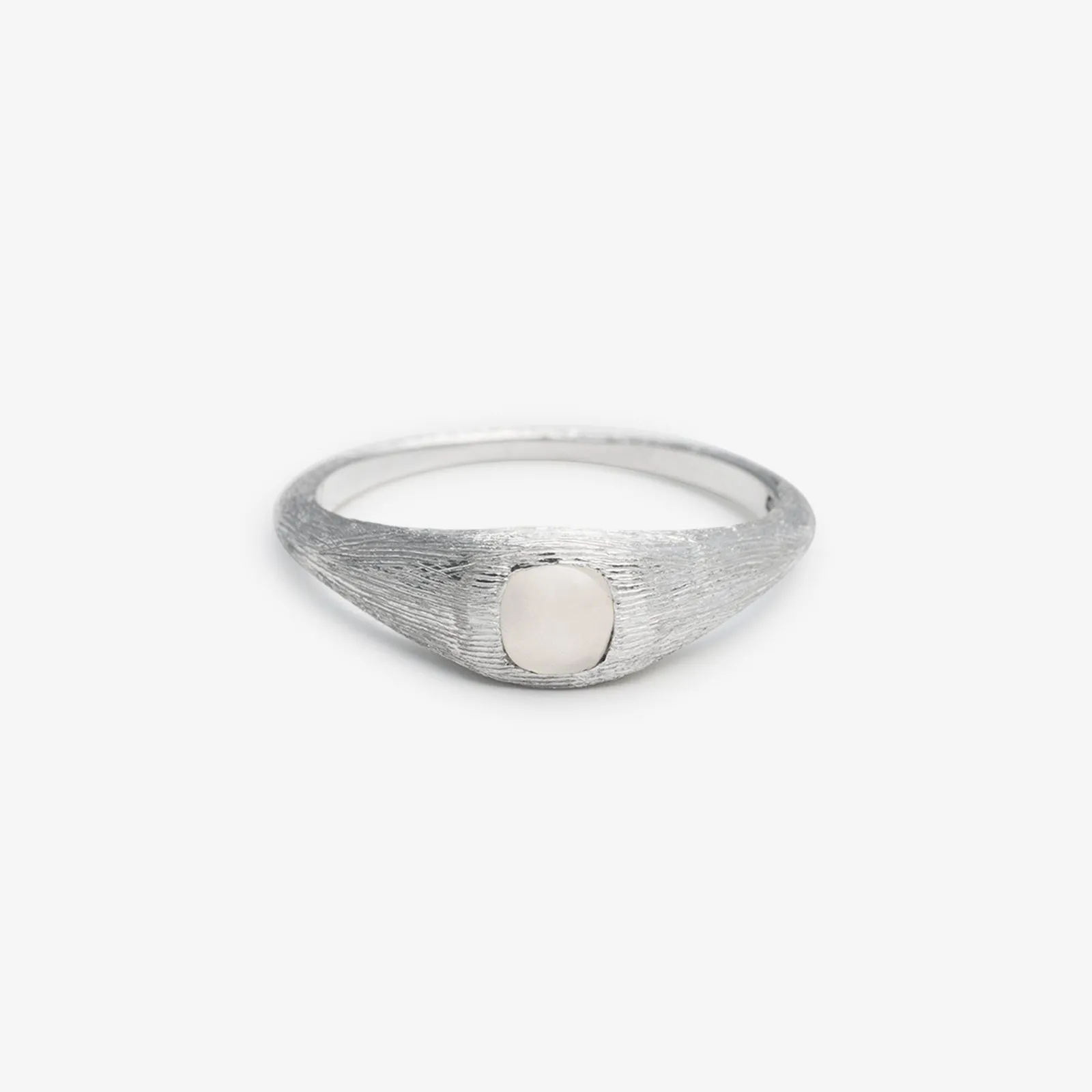 Mini Signet Ring in Malibu Agate