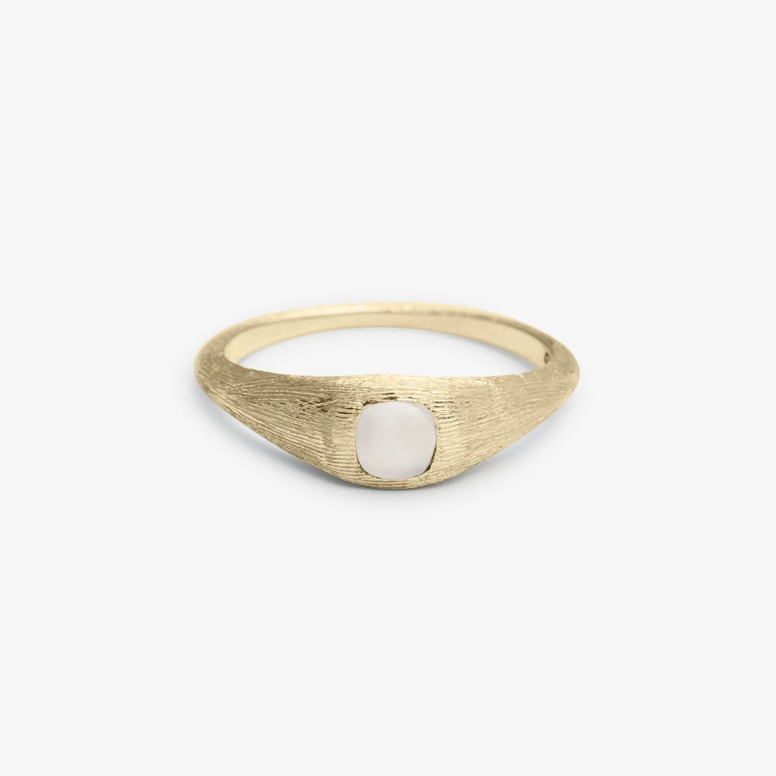 Mini Signet Ring in Malibu Agate