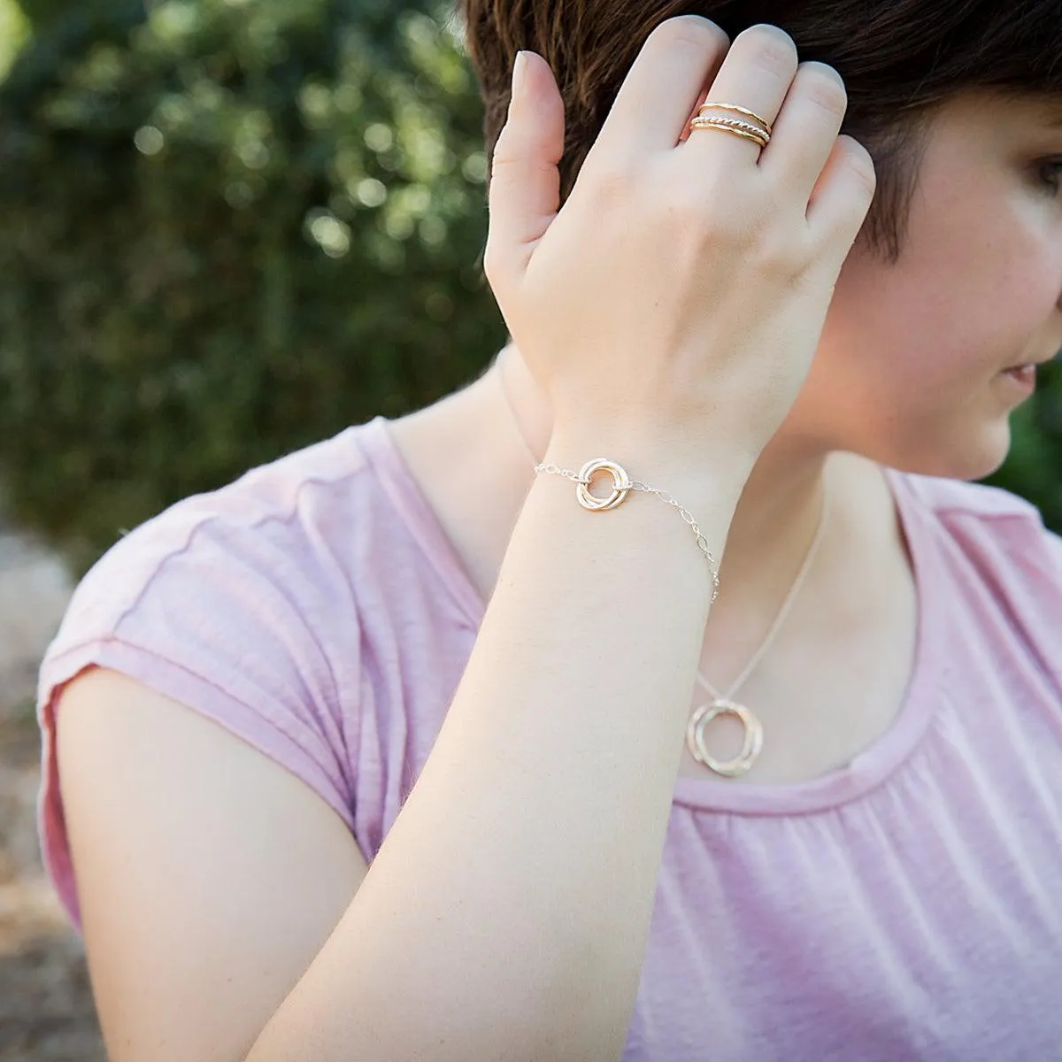 Mini Trio Bracelet - Mixed Metals