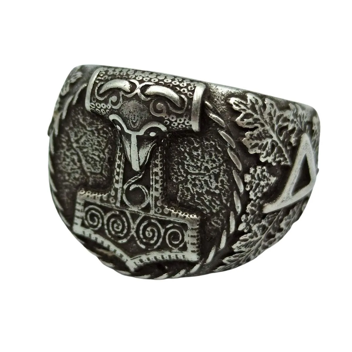 Mjolnir Signet bronze ring