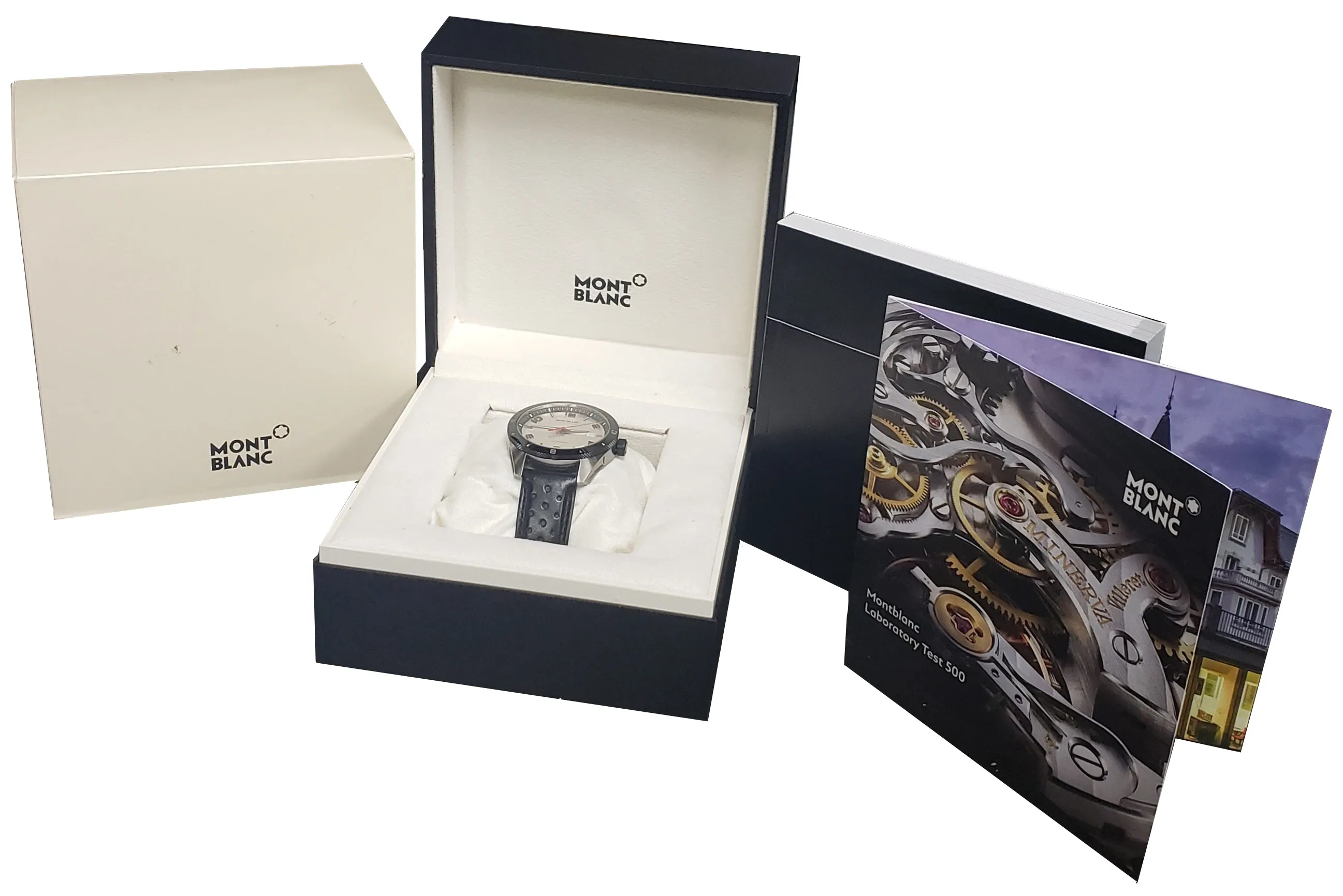 Montblanc Timewalker Automatic Stainless Steel 116058 Leather 41mm Silver Watch