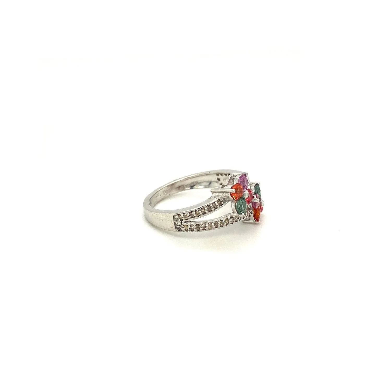 Multi Sapphire Ring in .925 Sterling Silver - KSR 12609