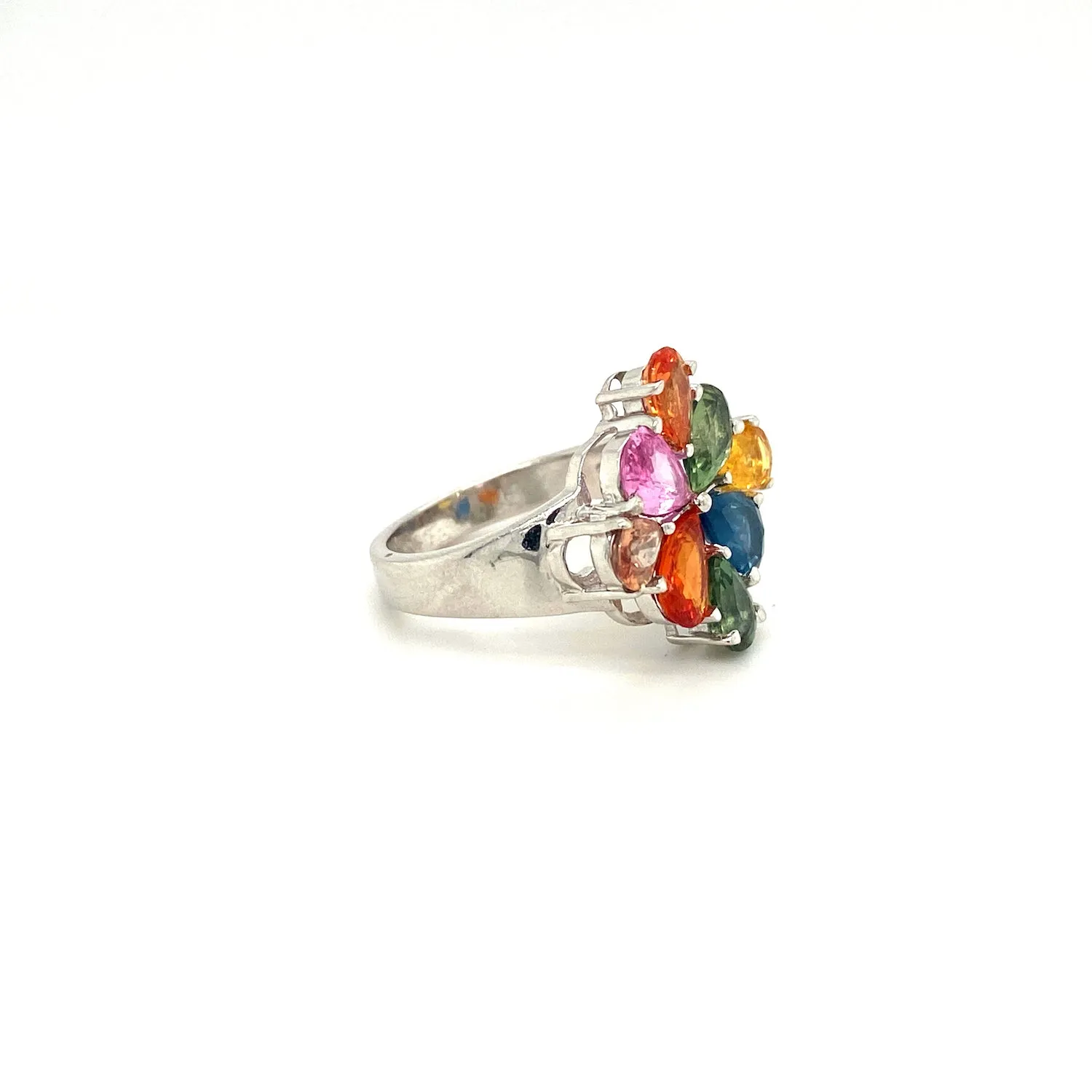 Multi Sapphire Ring in .925 Sterling Silver - KSR 16673