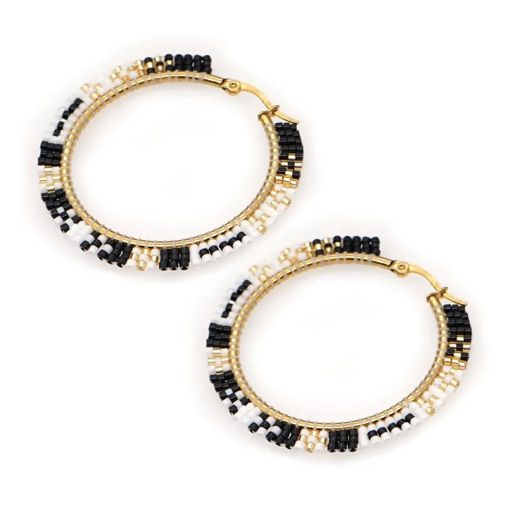 Native Hoop Earrings Boho Style