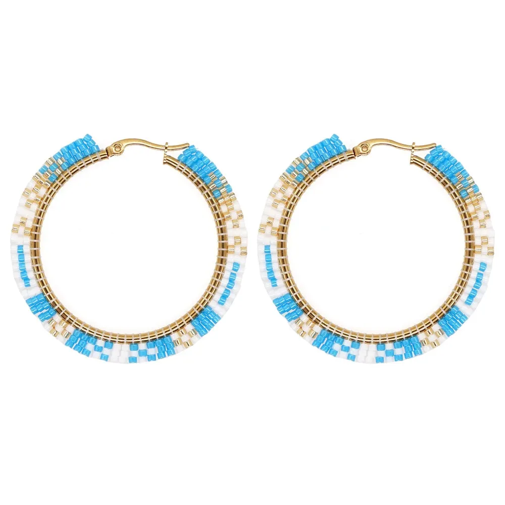 Native Hoop Earrings Boho Style