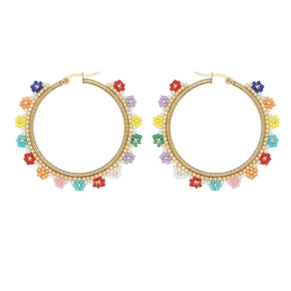 Native Hoop Earrings Boho Style