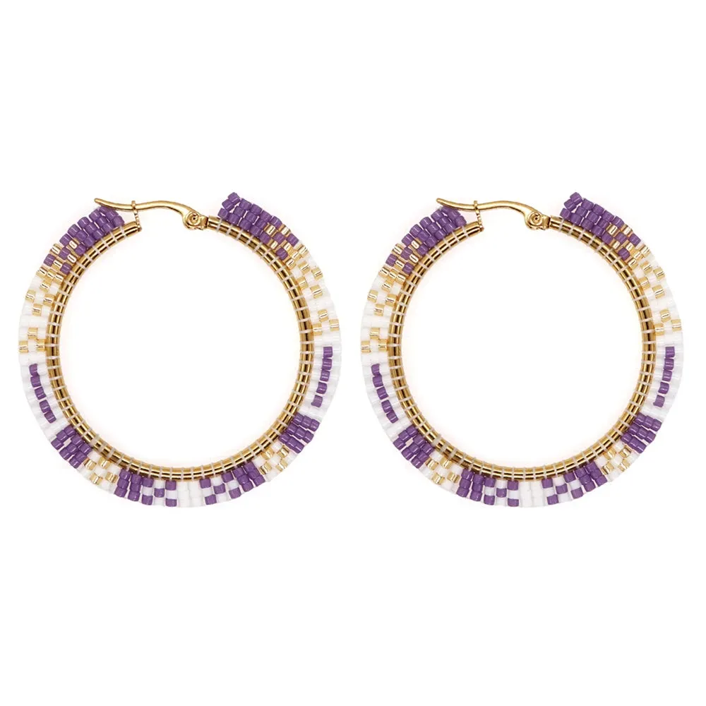 Native Hoop Earrings Boho Style