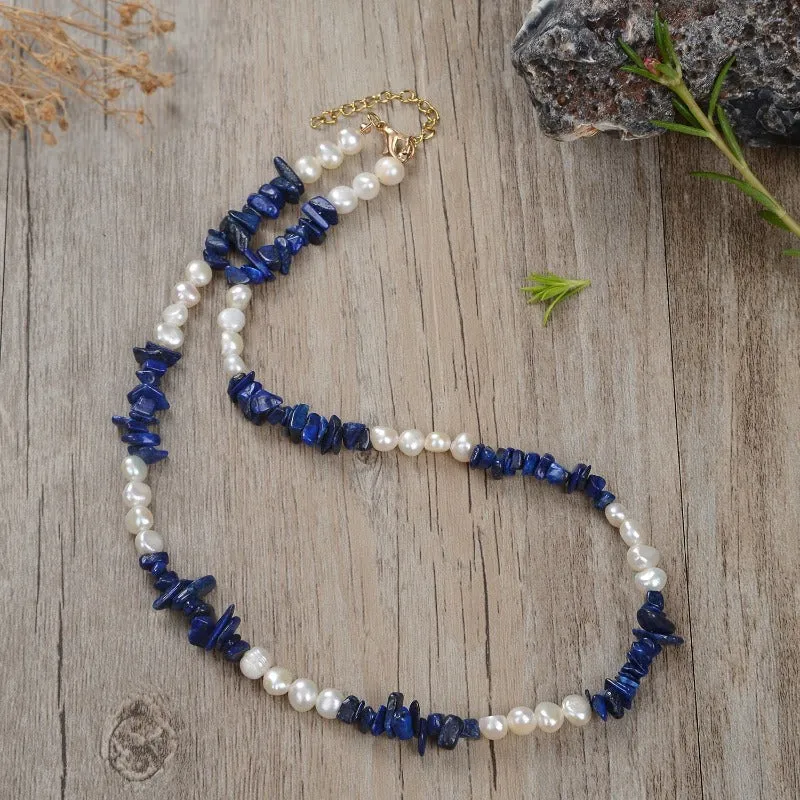 Natural Baroque Pearl Necklace Wedding Women Jewelry