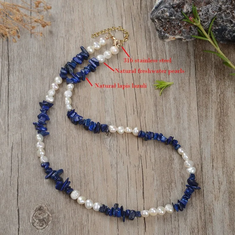 Natural Baroque Pearl Necklace Wedding Women Jewelry