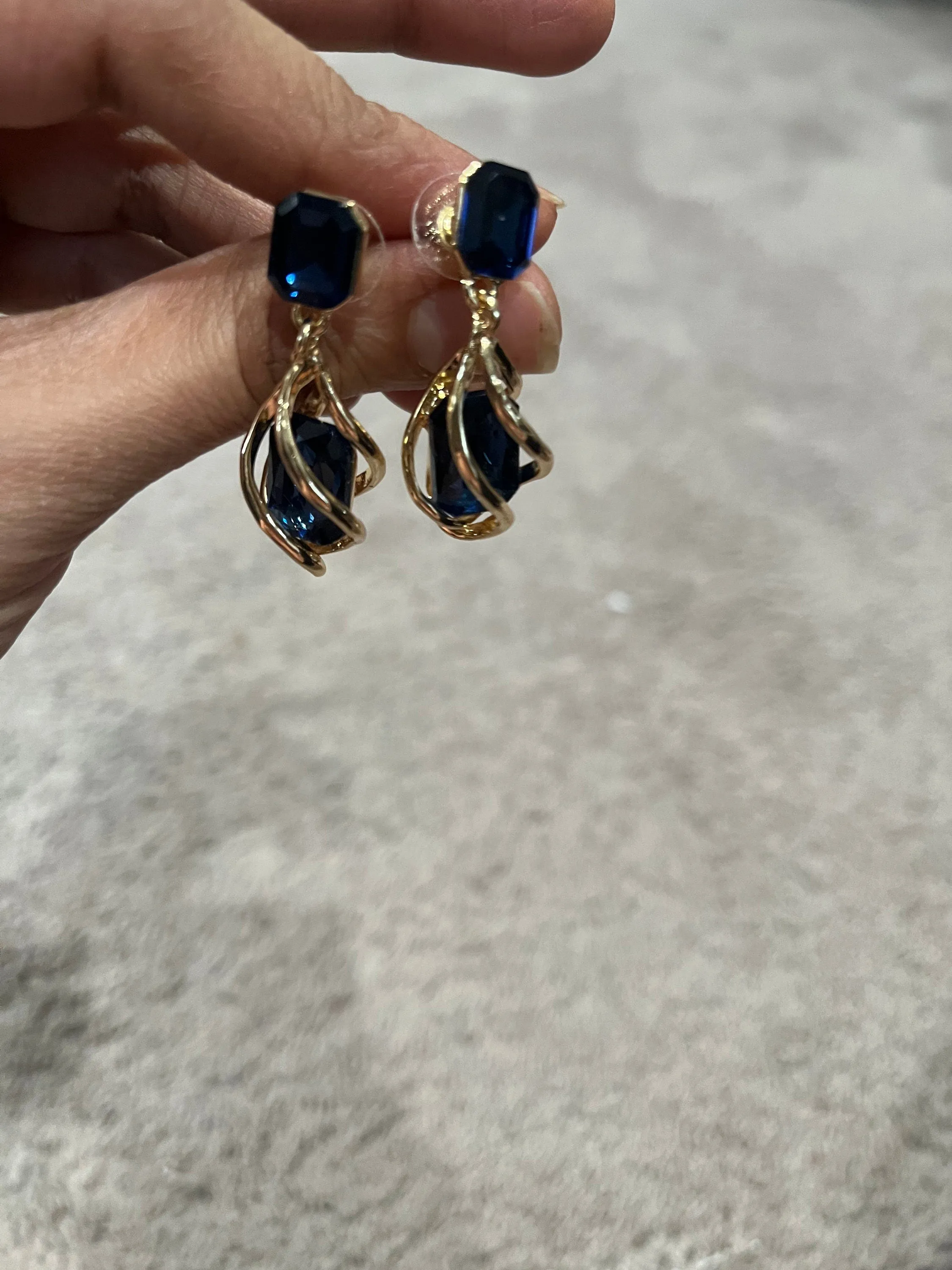 navy blue earrings , navy blue gold chandelier earring , dark blue wedding earring , navy crystal earrings , navy blue earrings
