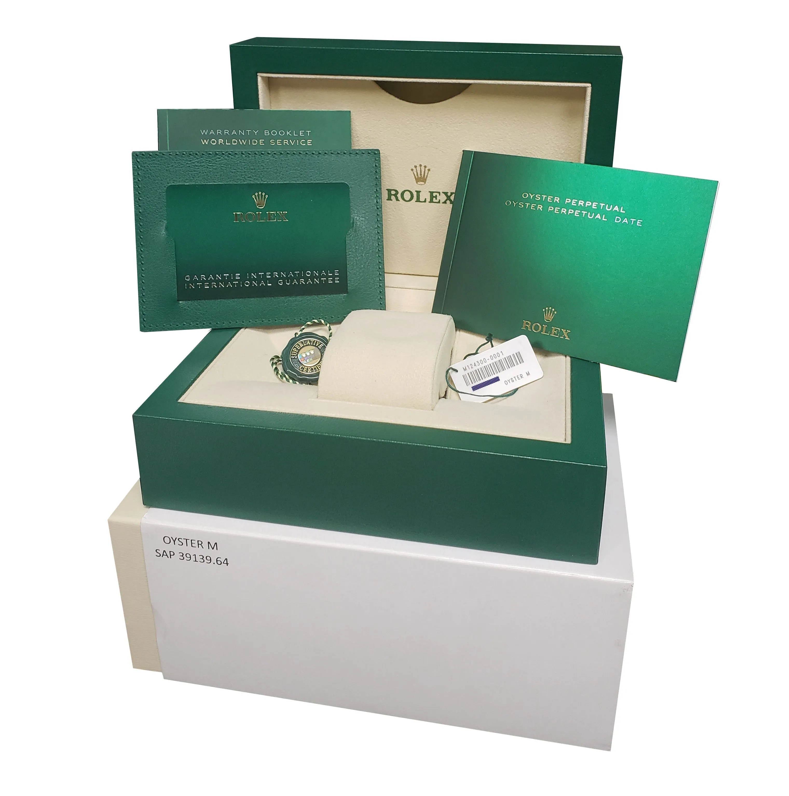 NEW AUGUST 2022 Rolex Oyster Perpetual 41mm SILVER GOLD Oyster Watch 124300