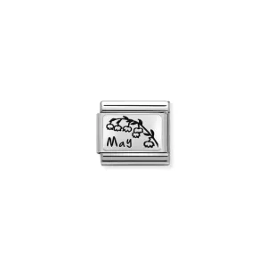 Nomination Composable Link May Flower, Silver