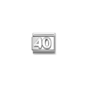 Nomination Composable Link Number 40, Silver