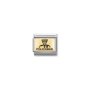 Nomination Composable Link Policeman, 18K Gold