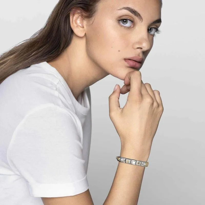 Nomination Composable Link Small Heart, 18K Gold & Enamel