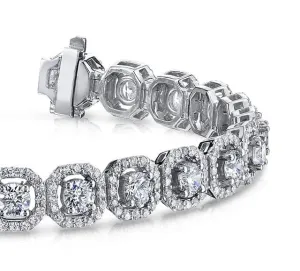 Octagon Red Carpet Lab-Grown Diamond Bracelet with 13.45 ct.(finished) 1.4mm, 5.0mm