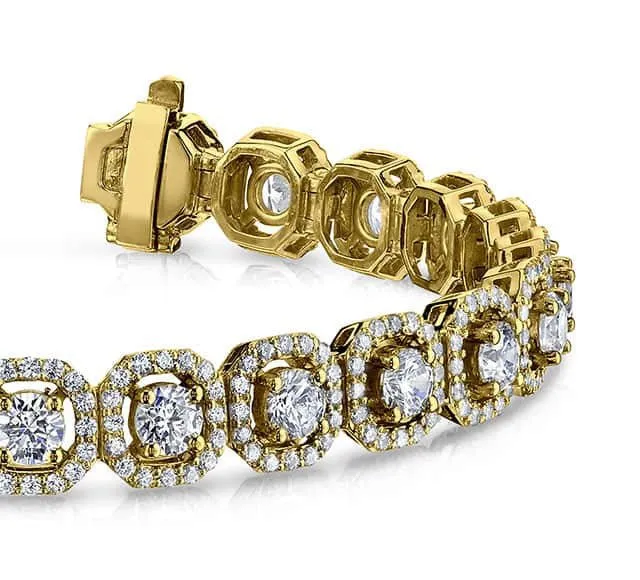 Octagon Red Carpet Lab-Grown Diamond Bracelet with 13.45 ct.(finished) 1.4mm, 5.0mm