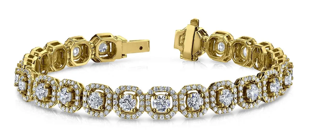 Octagon Red Carpet Lab-Grown Diamond Bracelet with 13.45 ct.(finished) 1.4mm, 5.0mm