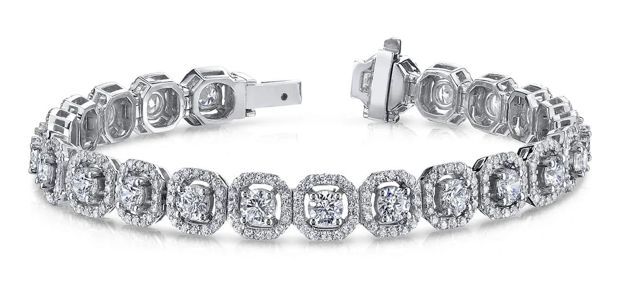 Octagon Red Carpet Lab-Grown Diamond Bracelet with 13.45 ct.(finished) 1.4mm, 5.0mm