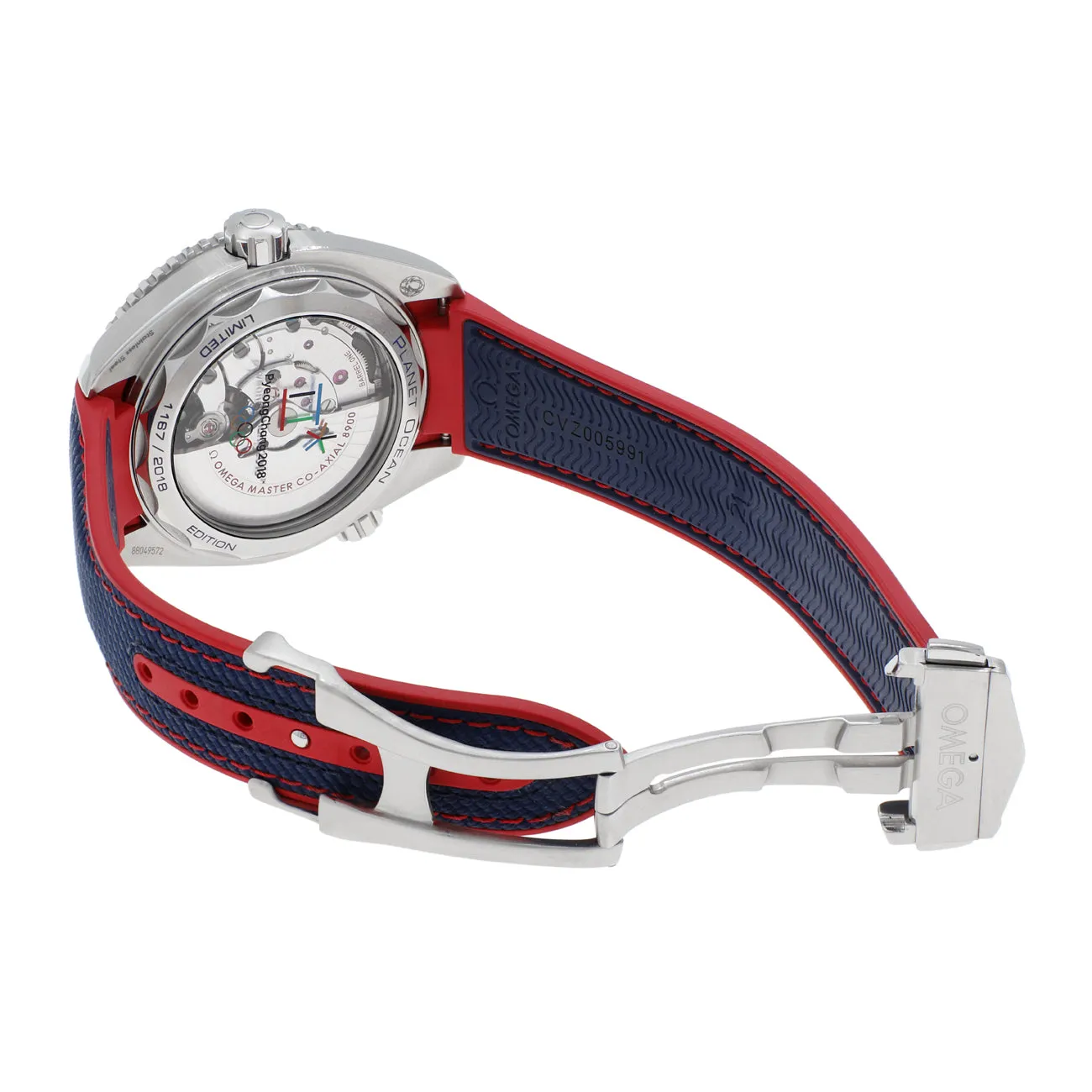 Omega Stainless Steel Seamaster Planet Ocean 600M 'PyeongChang 2018' 522.32.44.21.03.001