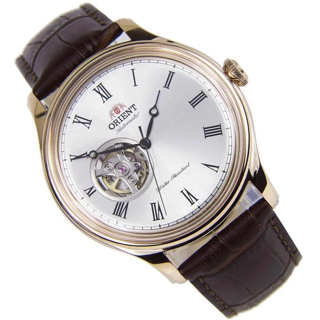 Orient Open Heart Dial FAG00002W0 AG00002W Mechanical Leather Watch